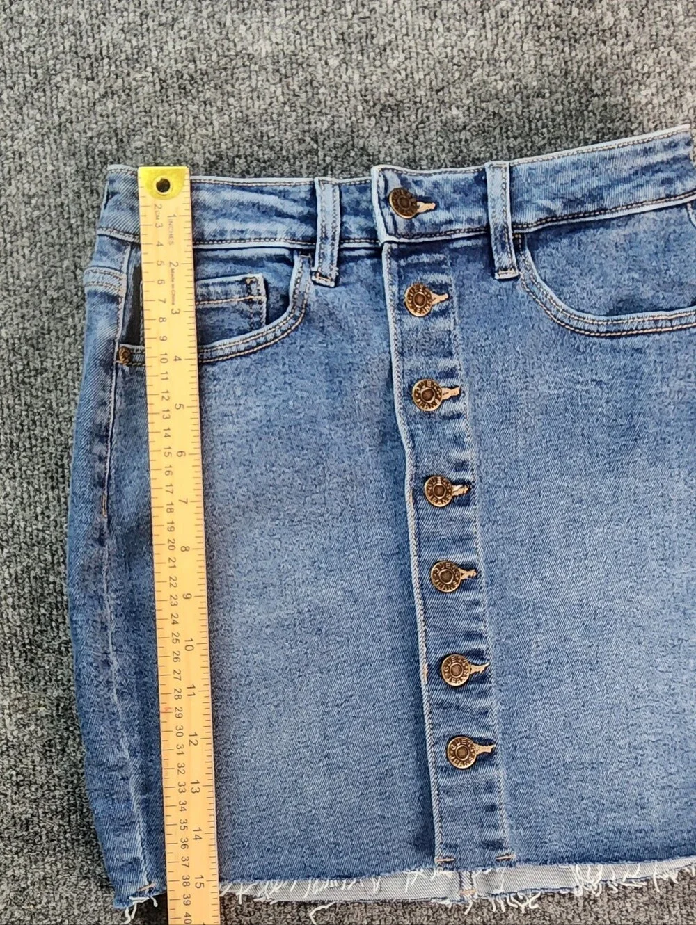 Guess Jean Button Up Skirt Womens Size Small 90s Y2k Vintage